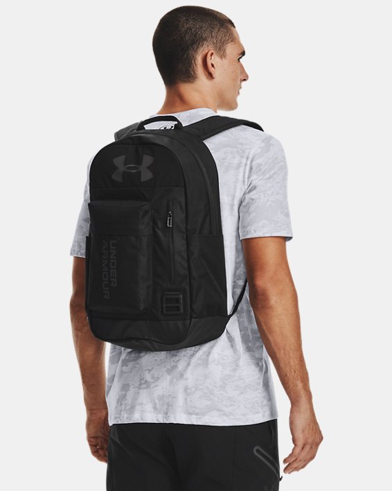 Unisex UA Halftime Backpack, Black, pdpMainDesktop image number 4